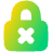 Lock Encryption Off Icon from Plump Gradient Set