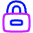 Lock Encryption Remove Icon from Plump Neon Set