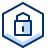Lock Hexagon Icon from Cyber Duotone Set