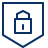 Lock Shield Icon from Cyber Line Set