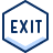 Exit Hexagon icon - Free transparent PNG, SVG. No Sign up needed.