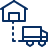 Delivery Truck Destination Icon from Cyber Line Set
