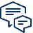 Bubble Chat Double Text 1 Icon from Cyber Line - Free Set