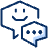 Bubble Chat Double Typing Smiley Face Icon from Cyber Duotone - Free Set