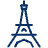Eiffel Tower Icon from Cyber Duotone - Free Set