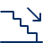 Staircase Down 2 Icon from Cyber Line - Free Set