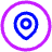 Location Pin Circle Icon from Plump Neon Set