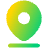 Location Pin Drop Icon from Plump Gradient Set