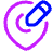 Location Pin Edit Icon from Plump Neon Set