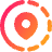 Location Pin Share Live Icon from Plump Gradient Set