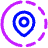 Location Pin Share Live Icon from Plump Neon Set