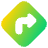 Map Direction Enable Icon from Plump Gradient Set