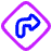 Map Direction Enable Icon from Plump Neon Set