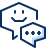 Bubble Chat Double Typing Smiley Face 1 icon - Free transparent PNG, SVG. No Sign up needed.