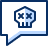 Bubble Chat Skull Icon from Cyber Duotone Set