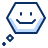 Bubble Chat Smiley Face 2 Icon from Cyber Duotone Set