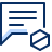 Bubble Chat Text Block Icon from Cyber Duotone Set