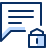 Bubble Chat Text Lock Icon from Cyber Duotone Set
