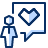 User Chat Favorite Heart Icon from Cyber Duotone Set