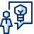 User Chat Idea Icon from Cyber Duotone Set