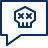 Bubble Chat Skull Icon from Cyber Line Set