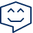 Bubble Chat Smiley Face 3 Icon from Cyber Line Set