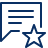 Bubble Chat Text Favorite Star Icon from Cyber Line Set