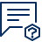 Bubble Chat Text Question Icon from Cyber Line Set