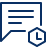 Bubble Chat Text Time Icon from Cyber Line Set
