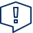 Bubble Chat Warning 3 Icon from Cyber Line Set