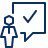 User Chat Check Icon from Cyber Line Set