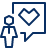 User Chat Favorite Heart Icon from Cyber Line Set