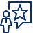 User Chat Favorite Star Icon from Cyber Line Set