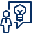User Chat Idea Icon from Cyber Line Set
