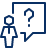 User Chat Question Icon from Cyber Line Set