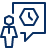 User Chat Time Icon from Cyber Line Set