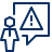 User Chat Warning 3 Icon from Cyber Line Set