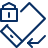 Mobile Phone Auto Rotate Lock Icon from Cyber Line Set