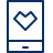 Mobile Phone Favorite Heart Icon from Cyber Line Set