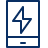 Mobile Phone Flash Icon from Cyber Line Set
