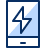 Mobile Phone Flash Icon from Cyber Duotone Set
