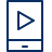 Mobile Phone Play Media Video Icon from Cyber Line Set