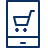 Mobile Phone Shopping App Icon from Cyber Line Set
