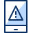 Mobile Phone Warning Icon from Cyber Duotone Set