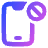 Phone App Blocking Icon from Plump Gradient Set
