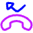 Phone Call Missed Icon from Plump Neon Set