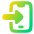 Phone Open In Mobile Icon from Plump Gradient Set