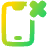 Phone Remove Deny Icon from Plump Gradient Set