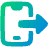 Phone Send To Mobile Icon from Plump Gradient Set