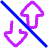 Mobile Data Off Icon from Plump Neon Set